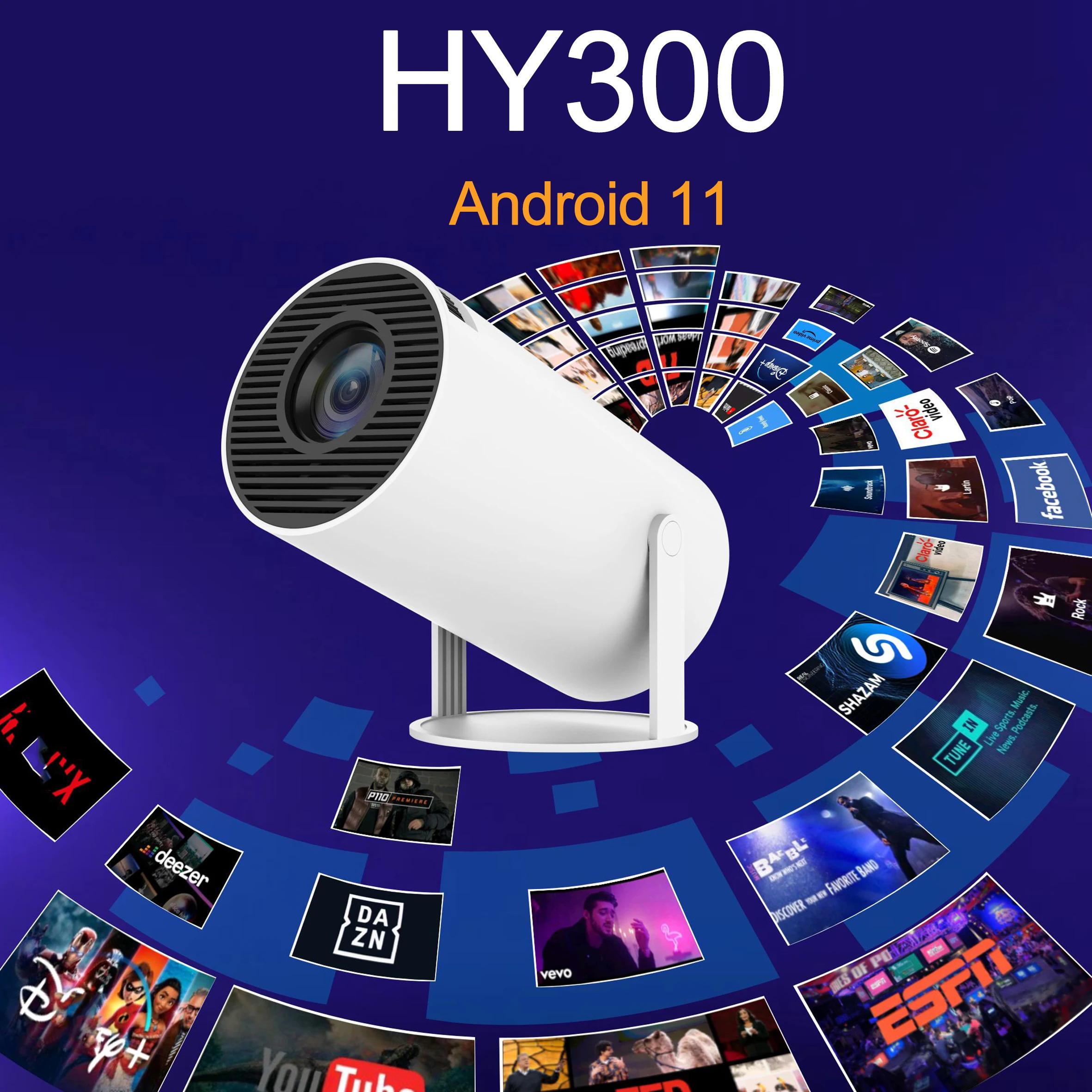 HY300  ߿ ޴ , ȵ̵ 11   6 200ANSI  H713 BT5.0, 1080P 1280x720P ó׸, 4K